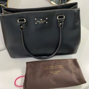 Black and gold Kate Spade bag